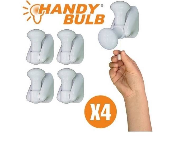 Set complet 4 becuri Handy Bulb LED bec fara fir cu intrerupator