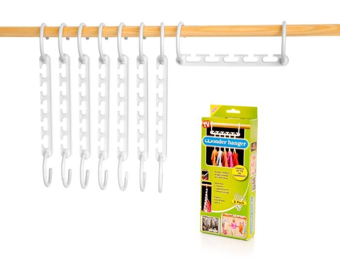 Wonder Hanger - set 8 accesorii pentru 40 umerase